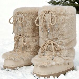 Cozy Tan Fur-Lined Women's Boots